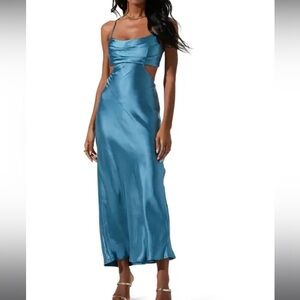 ASTR The Label Colette Cutout Satin Dress